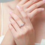 Fashion Sparkling 1.0ct AAAA Lab Created Diamond 925 Sterling Silver Ring
