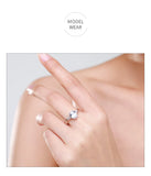 Marvelous Oval Cut Luxury Sparkling AAAA Lab Created Diamond 925 Silver Rings