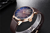 Top Brand Fashion Sports Gold Colour Automatic Mechanical Waterproof Leather Strap Men's Wristwatches - The Jewellery Supermarket