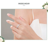 Stunning Dazzling Princess Cut AAAA Lab Created Diamonds 925 Silver Ring