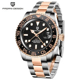 Luxury Design Top Brand Sports Waterproof  Sapphire Glass 40mm Ceramic GMT Mechanical Men Automatic Wristwatches