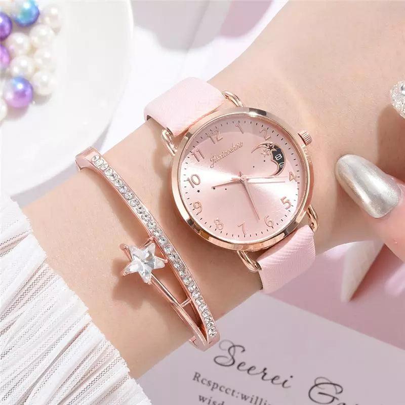 New Arrival Fashion Quartz Leather New Brand Simple Number Dial Ladies Wristwatches - Ideal Presents - The Jewellery Supermarket