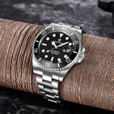 Popular Top Brand Automatic Luxury Sapphire Glass Mechanical Wristwatch Sports Stainless Steel Waterproof Men Watch
