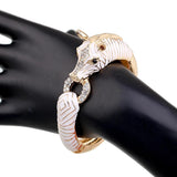 New Arrivals Animal Zebra Bangle Cuff Bracelet Gold Plated Statement Fashion Women's Bangle Bracelet for Party - The Jewellery Supermarket