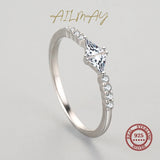 Exquisite Trillium Cut Silver AAAA Lab Created Diamond Geometric Design Rings