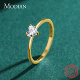 Impressive Authentic Simple Love Heart AAAA Simulated Diamonds Sparkling Rings - Female Wedding Jewellery - The Jewellery Supermarket