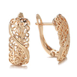 14 Gold Filled Classic Large Glossy Long Pendant Piercing Hoops Fashion Earrings
