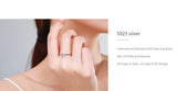 Sparkling Oval-Cut Solitaire AAAA Lab Created Diamond 925 Sterling Silver Ring