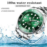 Popular Top Brand Automatic Luxury Sapphire Glass Mechanical Wristwatch Sports Stainless Steel Waterproof Men Watch