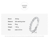Simple Stackable Romantic Clear AAAA Lab Created Diamonds Sterling Silver Rings