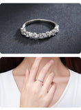 Outstanding Stackable AAAA Simulated Diamonds Fine Ring - Sterling Silver Exquisite Fashion Jewellery - The Jewellery Supermarket