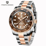 Luxury Design Top Brand Sports Waterproof  Sapphire Glass 40mm Ceramic GMT Mechanical Men Automatic Wristwatches