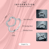 New Design Fashion Silver Heart Shape Classic Love Ring - AAAA Simulated Diamonds Ring - Fine Jewellery - The Jewellery Supermarket