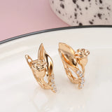 14 Karat Gold Filled AAA zircon Diamonds Vintage Bride Wedding Fine Jewellery Earrings