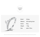 Love Letters Romantic Top Quality Silver Clear AAAA Lab Created Diamonds Ring