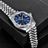 New Top Brand Luxury Automatic Watch Stainless Steel 100m Waterproof Mechanical Watches for Men - The Jewellery Supermarket