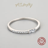 Princess Cut 925 Sterling Silver Personality Clear AAAA Lab Created Diamond Ring