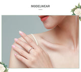 Dazzling Round-Cut AAAA Lab Created Diamonds 925 Silver Stackable Rings