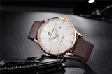 Top Brand Fashion Sports Gold Colour Automatic Mechanical Waterproof Leather Strap Men's Wristwatches - The Jewellery Supermarket