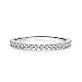 Luxury Ring Selection Silver Dazzling AAAA Lab Created Diamonds Stackable Rings