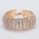 Fashion Exaggeration Big Circle Cubic Zirconia Bracelet & Bangle Crystal Charm Bracelets for Women - Popular Jewellery