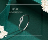 Interwoven Design Silver Elegant Sparkle AAAA Lab Created Diamonds Ring