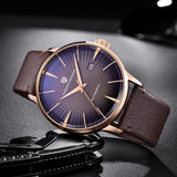 Top Brand Fashion Sports Gold Colour Automatic Mechanical Waterproof Leather Strap Men's Wristwatches - The Jewellery Supermarket