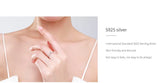 Hearts Design AAAA Lab Created Diamonds 925 Sterling Silver Stackable Rings