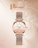Luxury 3D Butterfly Top Brand Elegant Women Watches Quartz Movement Stainless Steel Waterproof Wristwatches