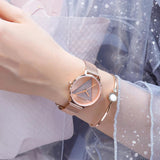 Original Design Elegant Quartz Ladies Watches Fashion Japan Movement Stainless Steel Rose Gold Colour Wristwatches
