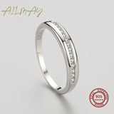 Exquisite Charm 925 Sterling Silver Clear AAAA Lab Created Diamonds Ring