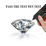 Real Moissanite Crown Excellent Cut D Colour VVS1 1CT Diamond Engagement Wedding Ring Sterling Silver Fine Jewellery