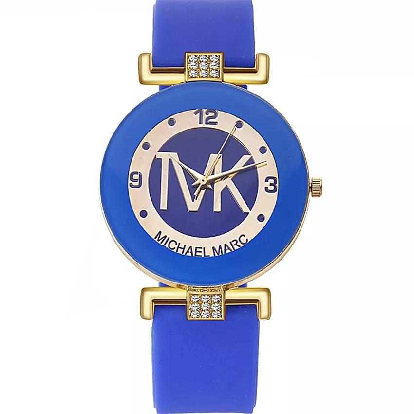 New Arrival Top Brand Ladies Casual Luxury Crystal Silicone  Ladies Dress Quartz Watch - Ideal Gifts - The Jewellery Supermarket