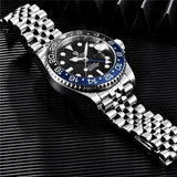 Luxury Design Top Brand Sports Waterproof  Sapphire Glass 40mm Ceramic GMT Mechanical Men Automatic Wristwatches