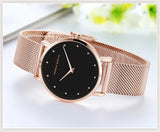 Top Brand Luxury Fashion Elegant Quartz Ladies Watches, Stainless Steel Rose Gold Colour Waterproof Wristwatches