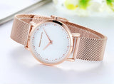 Top Brand Luxury Fashion Elegant Quartz Ladies Watches, Stainless Steel Rose Gold Colour Waterproof Wristwatches
