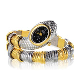 Luxury High Quality Gold Colour Women's Snake Quartz Bracelet Watch - Fashion Ladies Watches