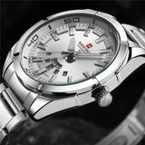 New Arrival Top Brand Luxury Military Army Business Steel Band Quartz Watch Date Week Sport Mens Watches - The Jewellery Supermarket