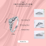 New Vintage Style 100% 925 Sterling Silver Crown Rings - Sparkling Fashion Classic Stackable Ring For Women - The Jewellery Supermarket