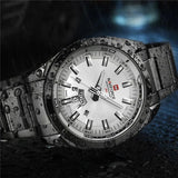 New Arrival Top Brand Luxury Military Army Business Steel Band Quartz Watch Date Week Sport Mens Watches - The Jewellery Supermarket