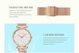 Top Luxury Brand Elegant White Flower 3D Engraving Dial Face Rhinestones Fashion Waterproof Ladies Watches