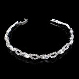 Luxury Crystal Silver Plated Rhinestone Charm Bracelets & Bangles For Women Fashion Jewellery Gifts