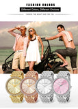 Top Brand Luxury Elegant Quartz Ladies Watches Fashion Business Stainless Steel Zircon Diamonds Dial Wristwatches
