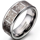 New Arrival 8mm Cool Tungsten Vintage Men's Rings - Popular Men's Wedding Rings - The Jewellery Supermarket