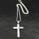 Popular Stainless Steel Long JESUS CROSS Necklaces - Gold Colour Chain Christian Necklaces Jewellery - The Jewellery Supermarket