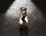 New Fashion 8mm Tungsten Steel Geometric Ring For Men Wedding Engagement Ring - Highest Seller - The Jewellery Supermarket