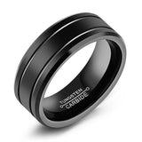 Fashion Quality Black Tungsten Wedding Ring For Men - Popular Jewellery Fashion Big Ring