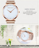 Top Brand Luxury Fashion Elegant Quartz Ladies Watches, Stainless Steel Rose Gold Colour Waterproof Wristwatches
