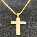 Popular Stainless Steel Long JESUS CROSS Necklaces - Gold Colour Chain Christian Necklaces Jewellery - The Jewellery Supermarket