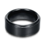 Brushed Polish Finished 6mm/8mm Tungsten Carbide Black/Silver/Gold/Purple/Rainbowd Ring